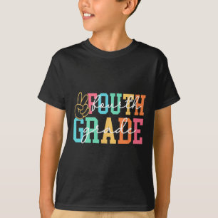 Retro Vierte Klasse Preppy Zurück zur Schule Lehre T-Shirt