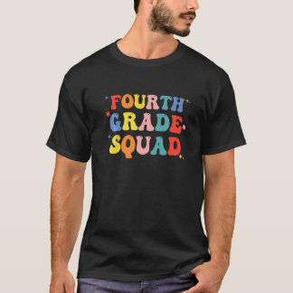 Retro-Vierte-Klasse-Squad-Lehrer für Jungen Mädche T-Shirt