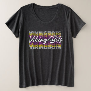 Retro VikingBots- Übergrößen Bekleidung Große Größe T-Shirt