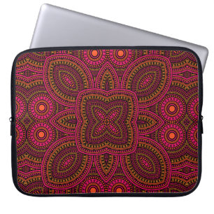 Retro viktorianisch majolica Fliese nahtlos Muster Laptopschutzhülle