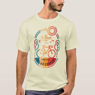 Retro Vilas Landkreis Radweg. T-Shirt