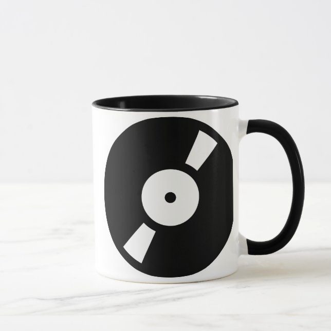 Retro vinly Record, Retro vino Record Tasse (Rechts)