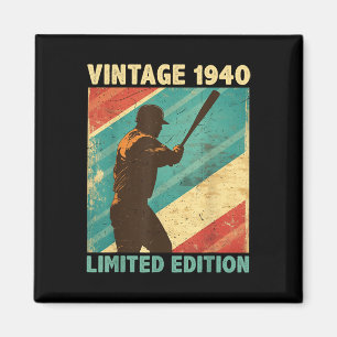 Retro Vintag 1940 Baseball Lover Limited Edition Magnet