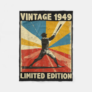 Retro Vintag 1949 Baseball Lover Limited Edition Fleecedecke