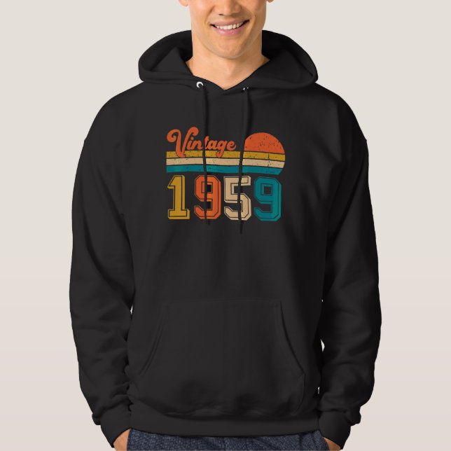 Retro Vintag 1959 Hoodie (Vorderseite)