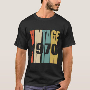 Retro Vintag 1970 Hoodie 51 Yrs Old Bday 51St Bir T-Shirt