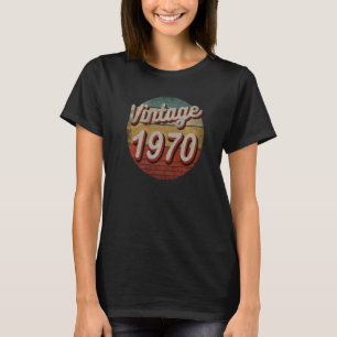Retro Vintag 1970 Männer Frauen Geburtstag Geboren T-Shirt