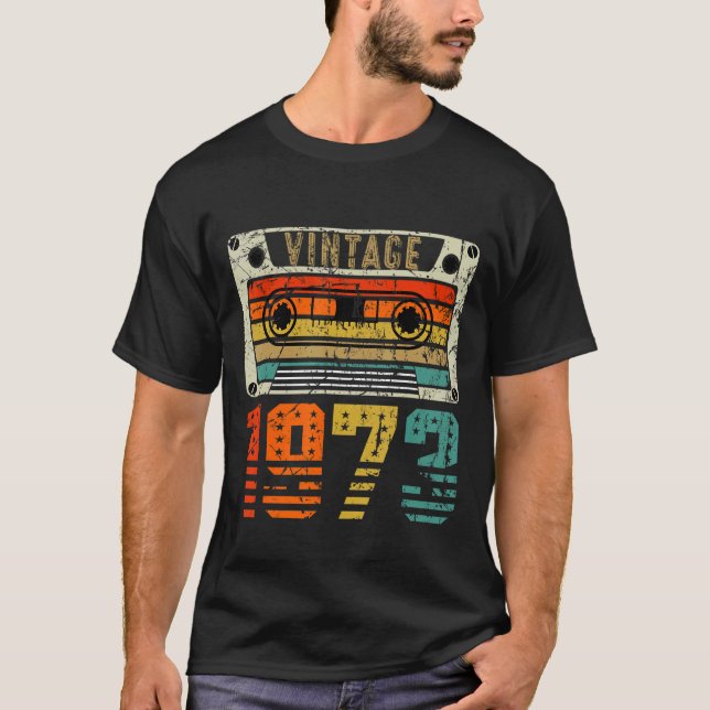 Retro Vintag 1973 49. Geburtstag T-Shirt (Vorderseite)