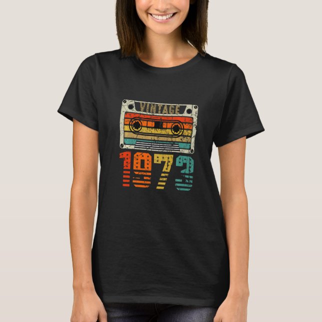 Retro Vintag 1973 49. Geburtstag T-Shirt (Vorderseite)