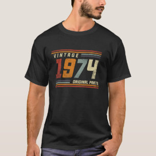 Retro Vintag 1974 50. Geburtstagsgeschenk Männer F T-Shirt