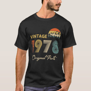 Retro Vintag 1978 Originalteile Geburtstag T-Shirt