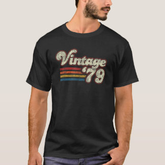 Retro Vintag 1979 Geburtstag T-Shirt