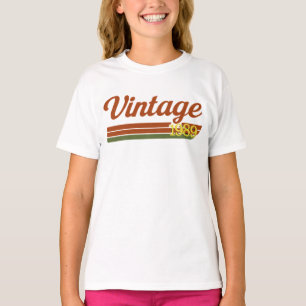 Retro Vintag 1989 Typografie T-Shirt
