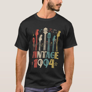 Retro Vintag 1994 Gitarre 1994 Geburtstaggitarrist T-Shirt