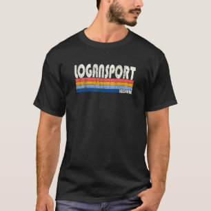 Retro Vintag 70er 80er Art Logansport Indiana T-Shirt