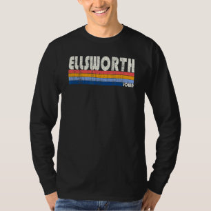Retro Vintag 70er 80er Style Ellsworth Iowa T-Shirt