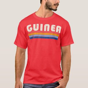 Retro Vintag 70er 80er Style Guinea T - Shirt