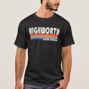 Retro Vintag 70er 80er Style Highworth, United Kin T-Shirt