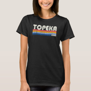 Retro Vintag 70er 80er Style Topeka Kansas T-Shirt