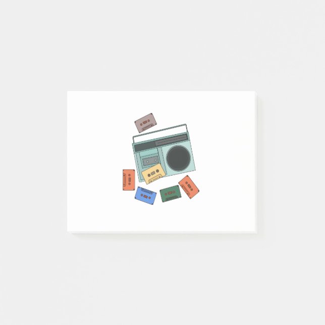 Retro Vintag 80er Jahre Post-it Klebezettel (Vorderseite)