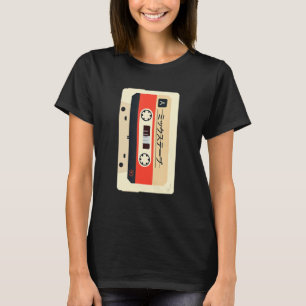 Retro Vintag 80er japanische Musikkassette T-Shirt