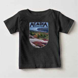 Retro Vintag Acadia Nationalpark Maine Island Baby T-shirt