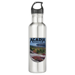 Retro Vintag Acadia Nationalpark Maine Island Edelstahlflasche