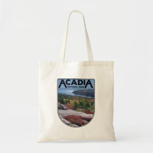 Retro Vintag Acadia Nationalpark Maine Island Tragetasche