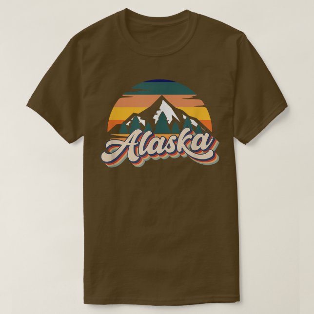 Retro Vintag Alaska  T-Shirt (Design vorne)