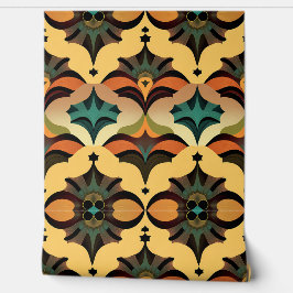 Retro Vintag Art Deco Geomatric Shapes Tapete