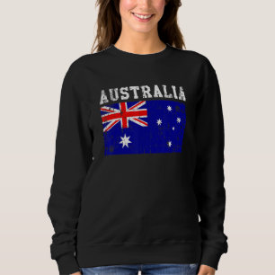Retro Vintag Australia Flag Australian Roots Sweatshirt