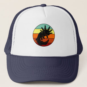 Retro Vintag Axolotl Kawaii Animal Lover Pet Owne Truckerkappe