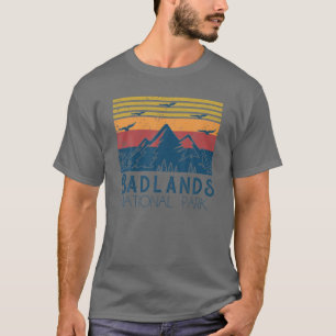Retro Vintag Badlands Nationalpark Süd Dakota T-Shirt