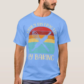 Retro Vintag Baking Lover Funny leicht abgelenkt T-Shirt