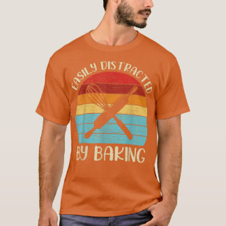 Retro Vintag Baking Lover Funny leicht abgelenkt T-Shirt