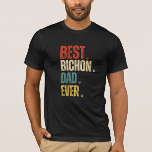 Retro Vintag Best Bichon Vater Ever grunge witzig T-Shirt