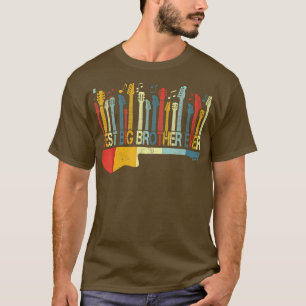 Retro Vintag Best Big Brother Ever Guitar Lover G T-Shirt