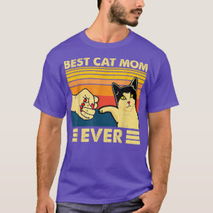 Retro Vintag Best Cat Mama Ever Fump Funny Funny C T-Shirt