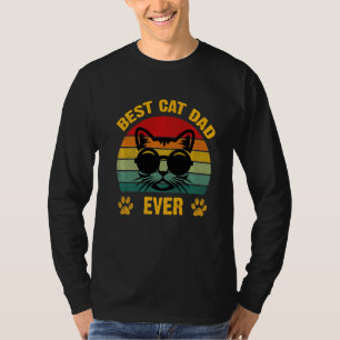Retro Vintag Best Cat Vater Ever Vinters' Day Vint T-Shirt