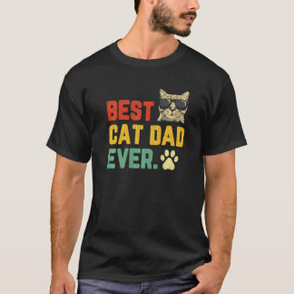 Retro Vintag Best Cat Vater je Cat Daddy Vater' T-Shirt