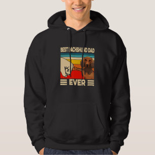 Retro Vintag Best Dackel Vater je Hoodie