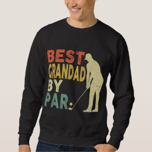Retro Vintag Best Grandad by Par Golf Vater's Da Sweatshirt