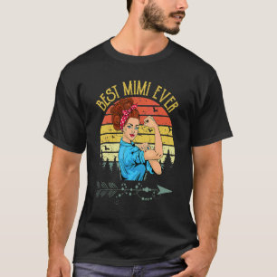 Retro Vintag Best Mimi Ever Mimi Muttertag 1 T-Shirt