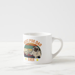 Retro Vintag Best Mops Vater je Espressotasse
