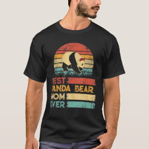 Retro Vintag Best Panda Bären Mama je Tiere T-Shirt