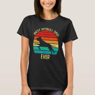 Retro Vintag Best Pitbull Vater je Shirt Cooler Fe