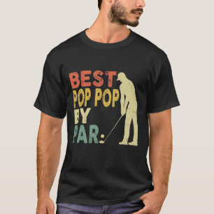 Retro Vintag Best Pop Pop Par Golf Vater's Da T-Shirt