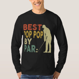 Retro Vintag Best Pop Pop Par Golf Vater's Da T-Shirt