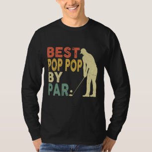 Retro Vintag Best Pop Pop Par Golf Vater's Da T-Shirt