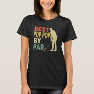 Retro Vintag Best Pop Pop Par Golf Vater's Da T-Shirt